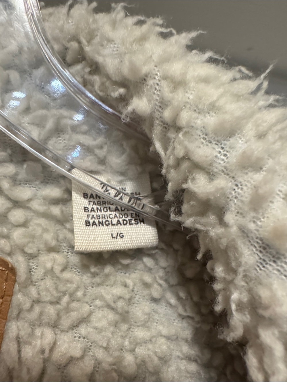 Levi's Light Blue Denim Jacket with Cream Sherpa Collar - Picture 4 of 4